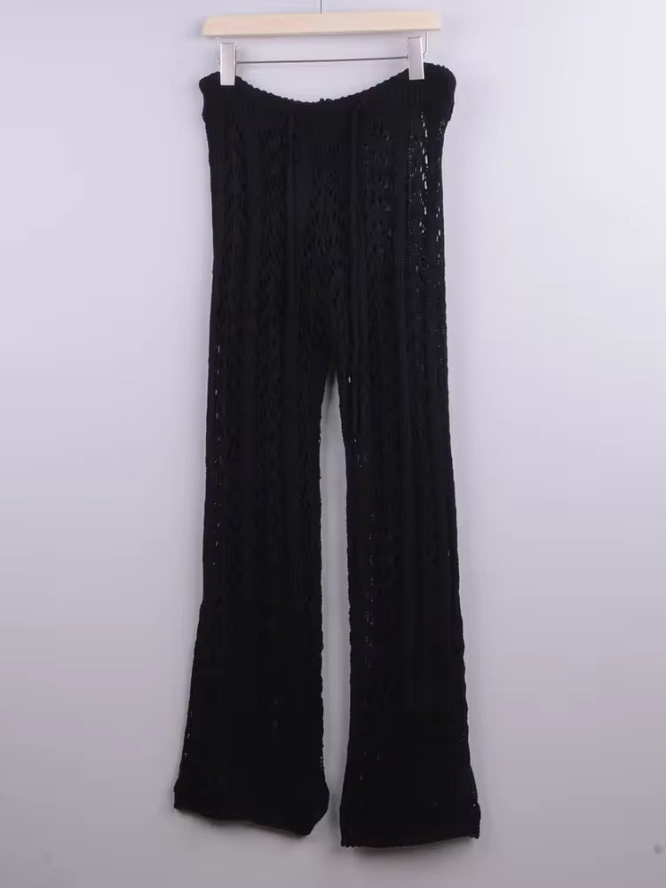 Pantalón tejido negro