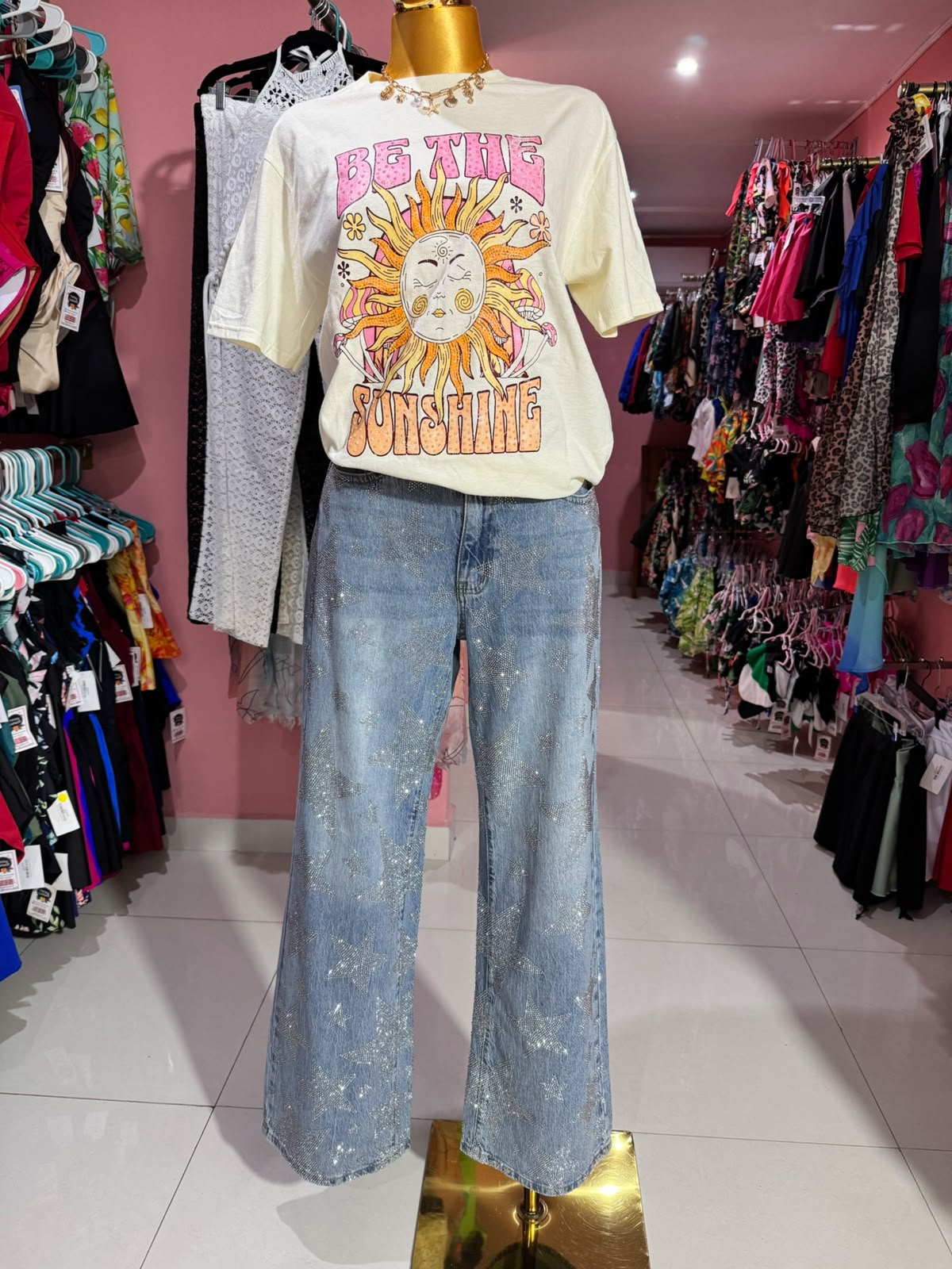 blusa sunset star amarilla