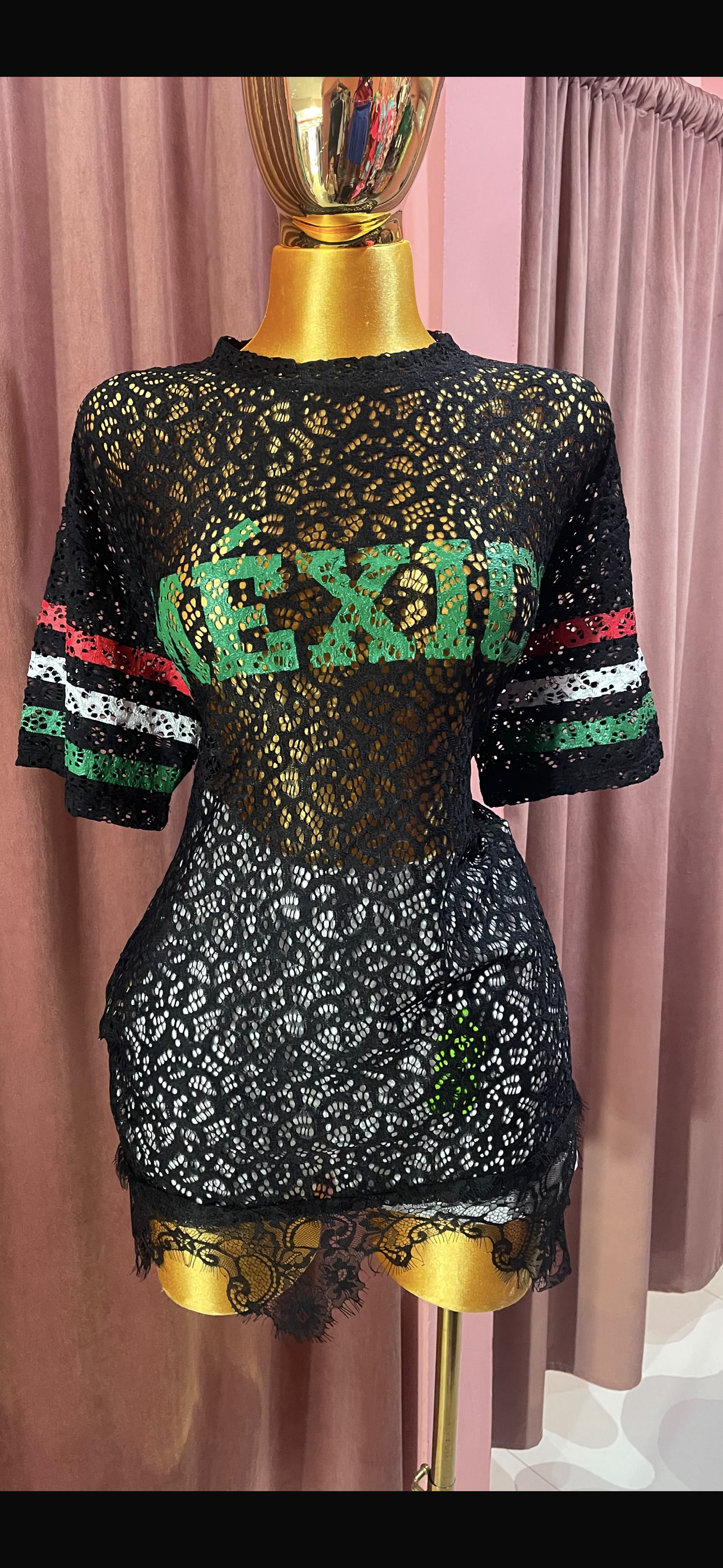 Blusa Mexicana Glam Negro