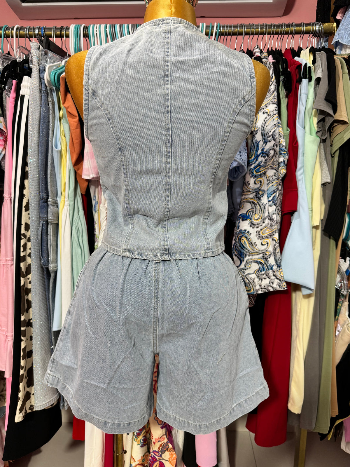 Conjunto de mezclilla celeste