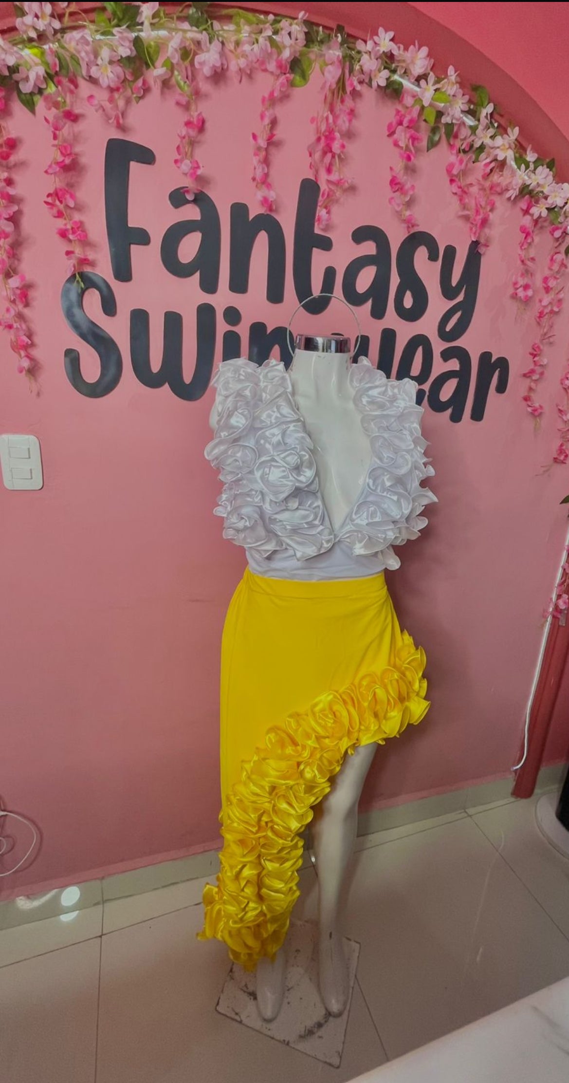 Falda florens amarillo