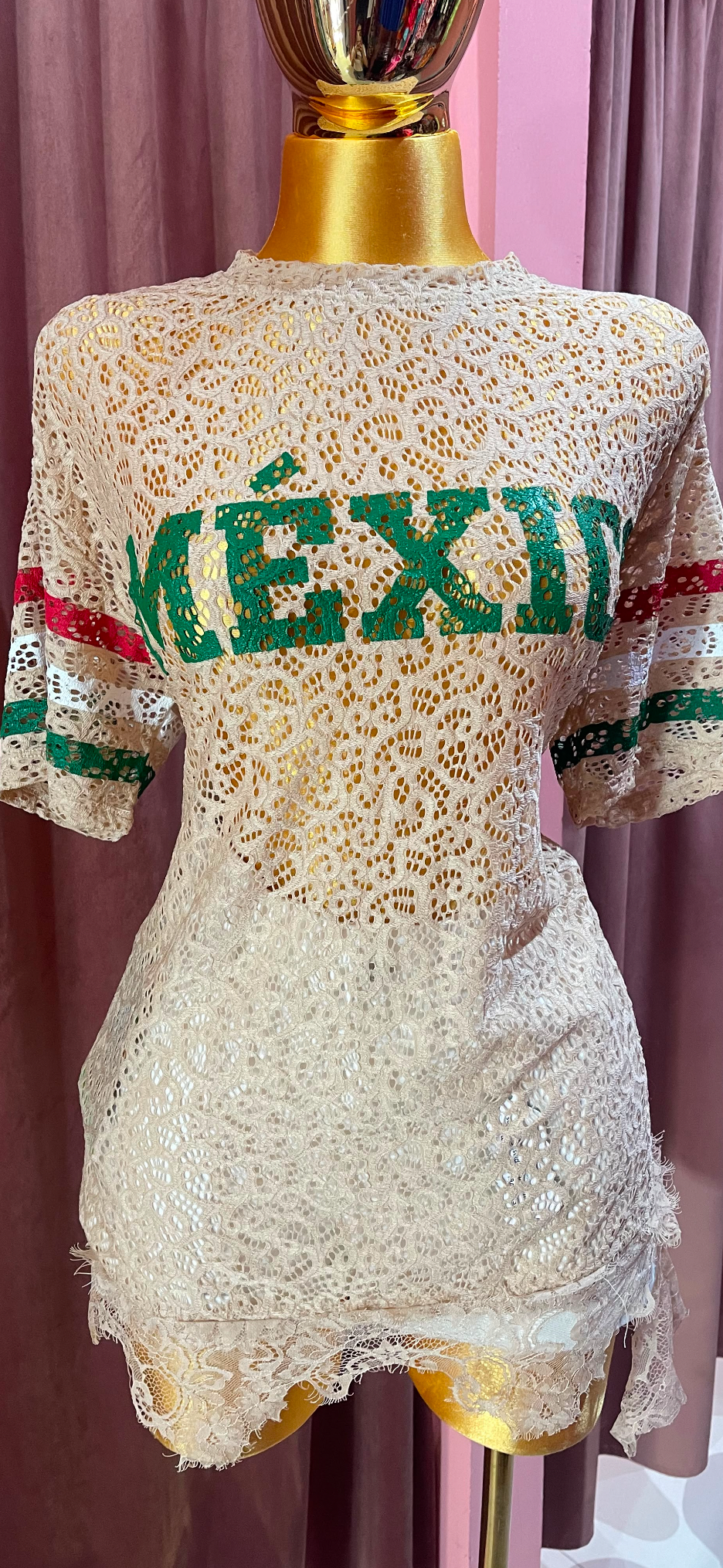 Blusa Mexicana Glam Beige