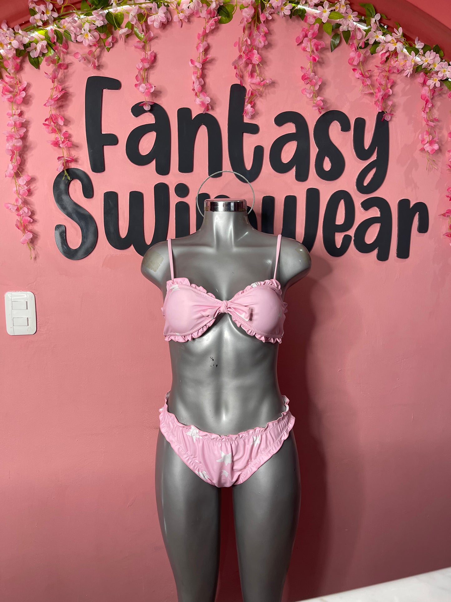 Bikini rosa c/estrellas