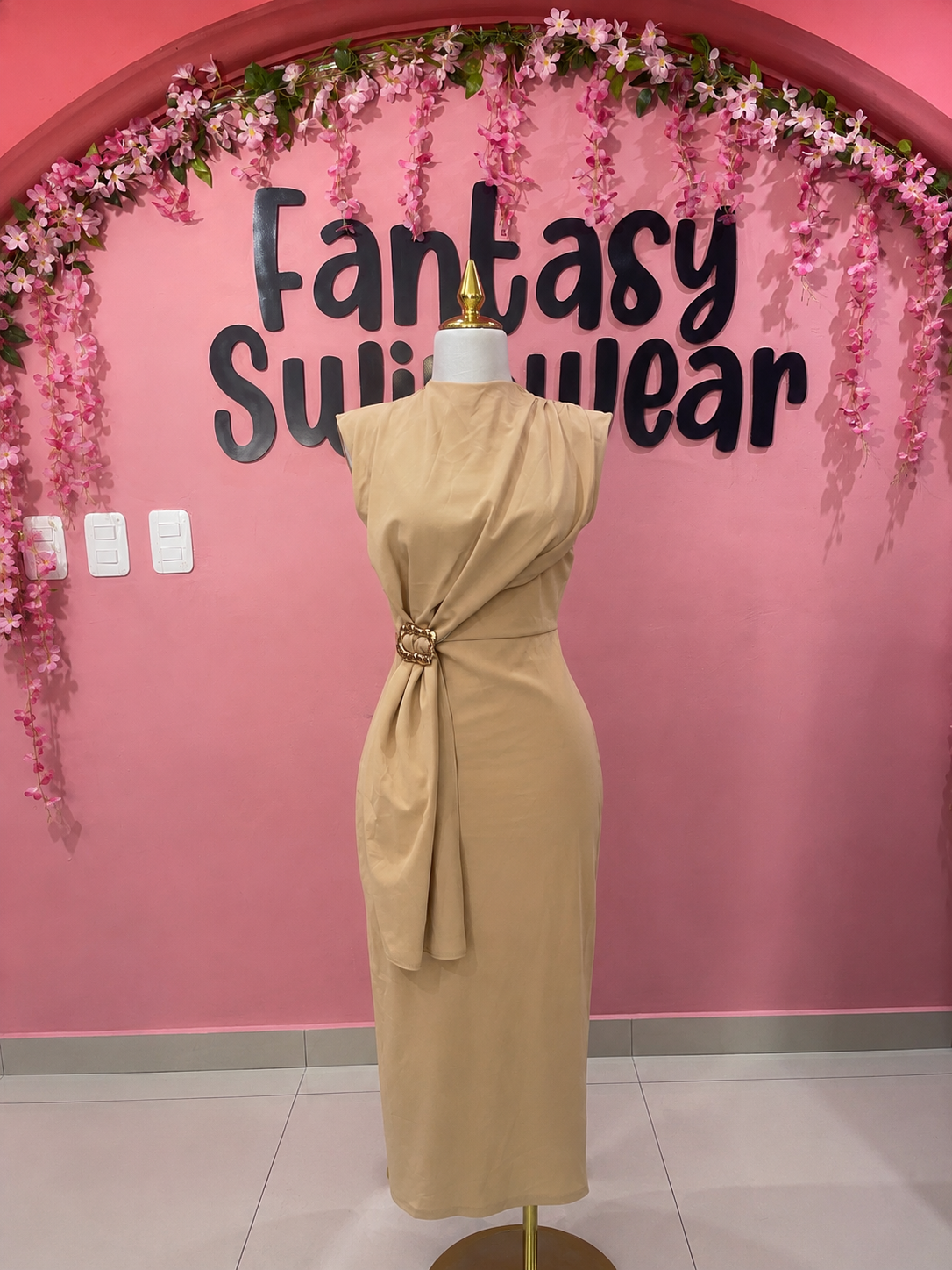 Vestido beige Milk and honey