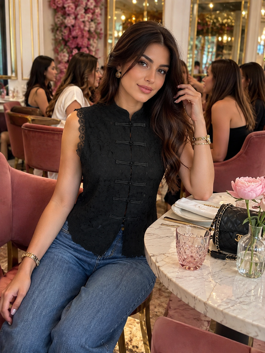 Blusa tina negra