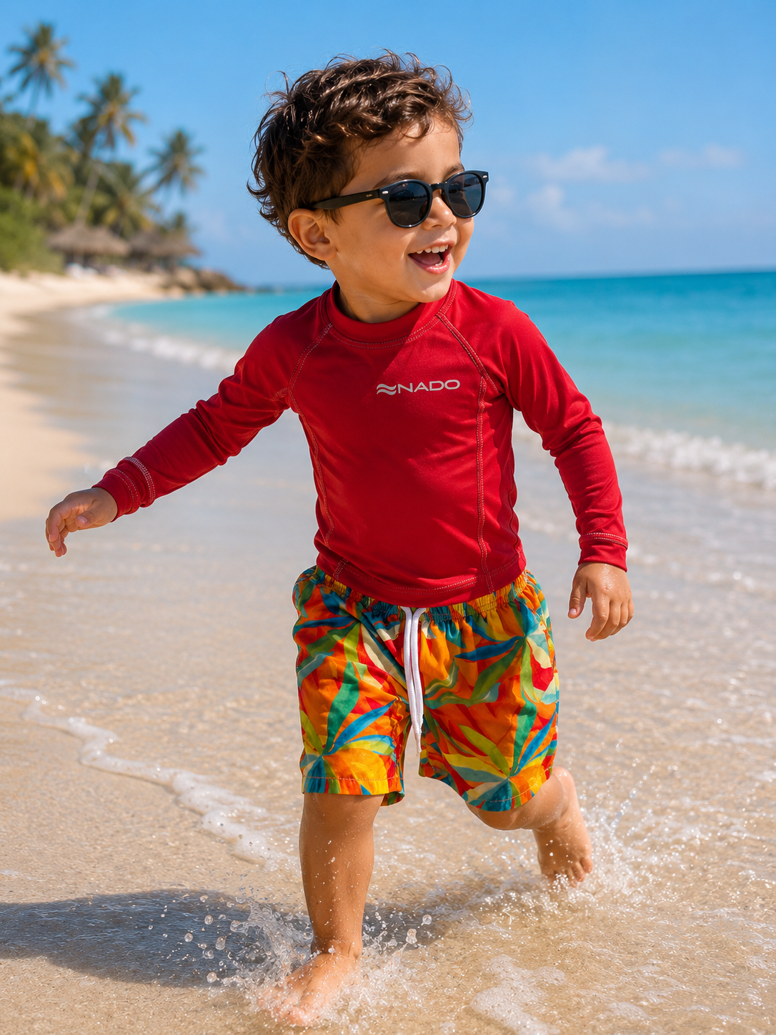 Camisa manga larga niñ@ unisex color rojo