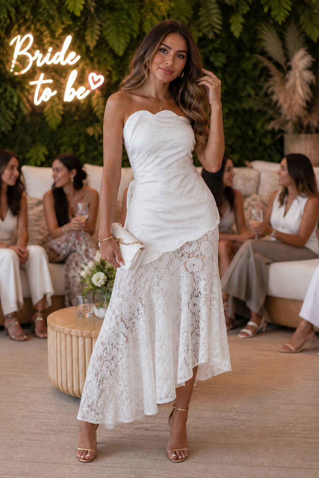 Vestido blanco straple