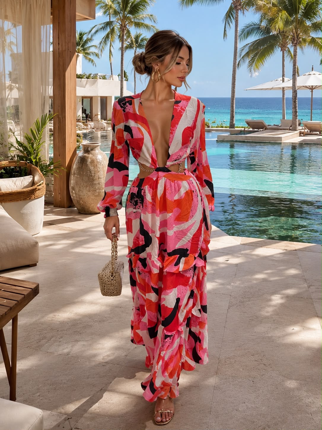 Vestido Amalfi rosa