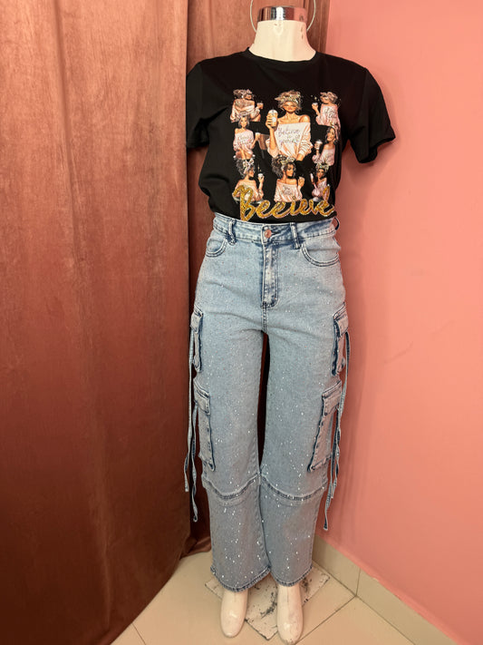 Pantalón cargo deslavado