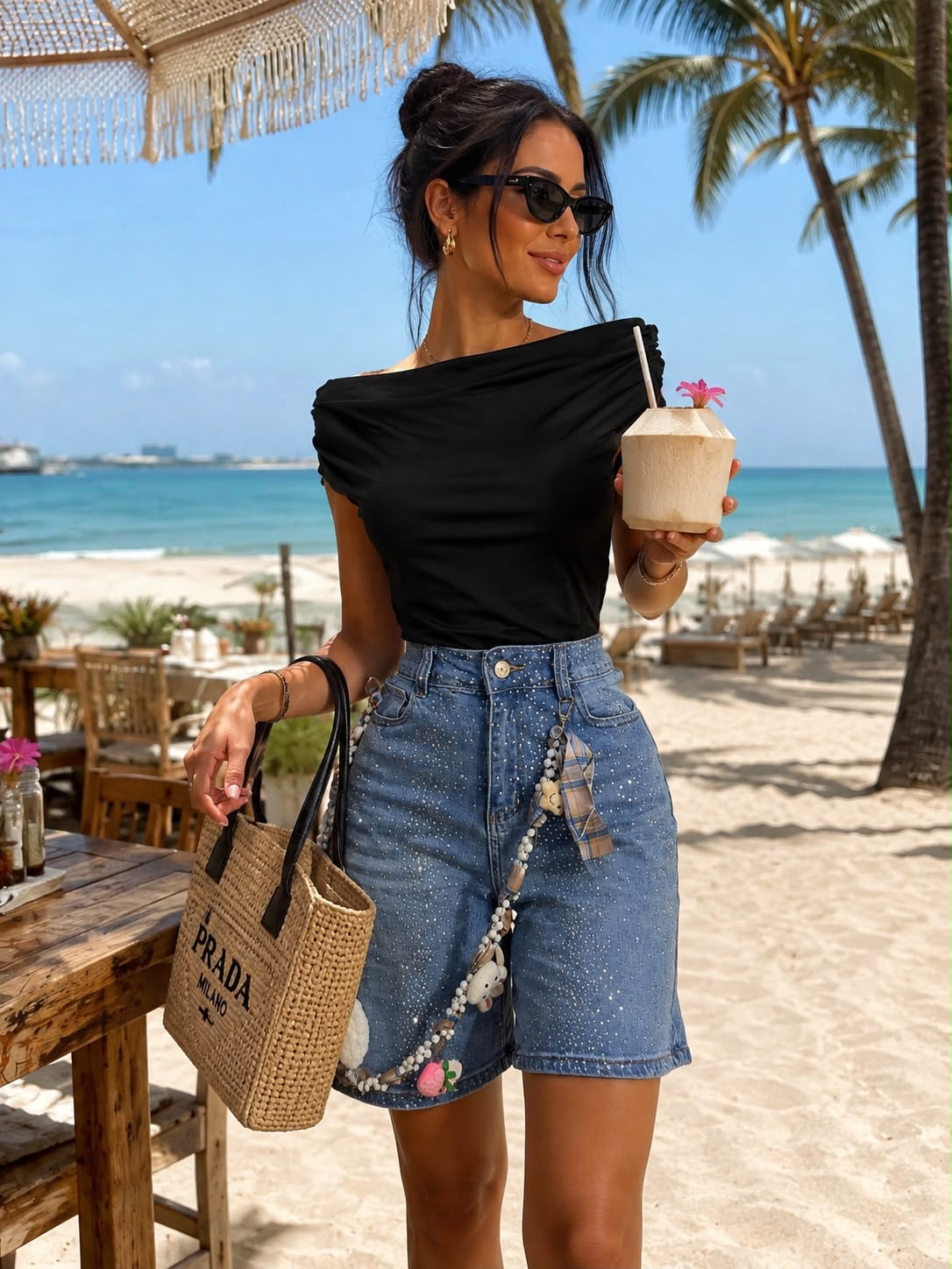 Bermuda con brillos