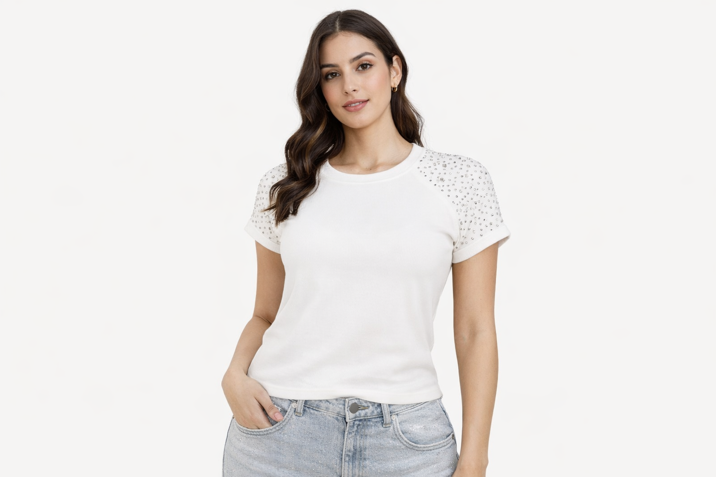 Blusa con piedritas