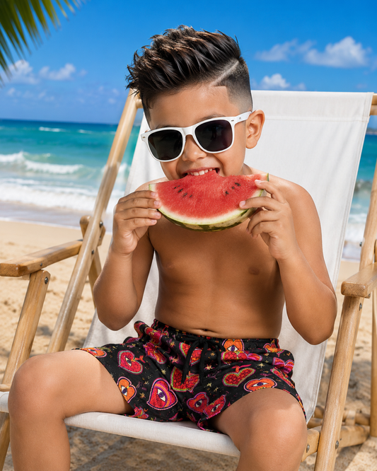 Pb Milagritos negro short niño  (NO INCLUYE PLAYERA)