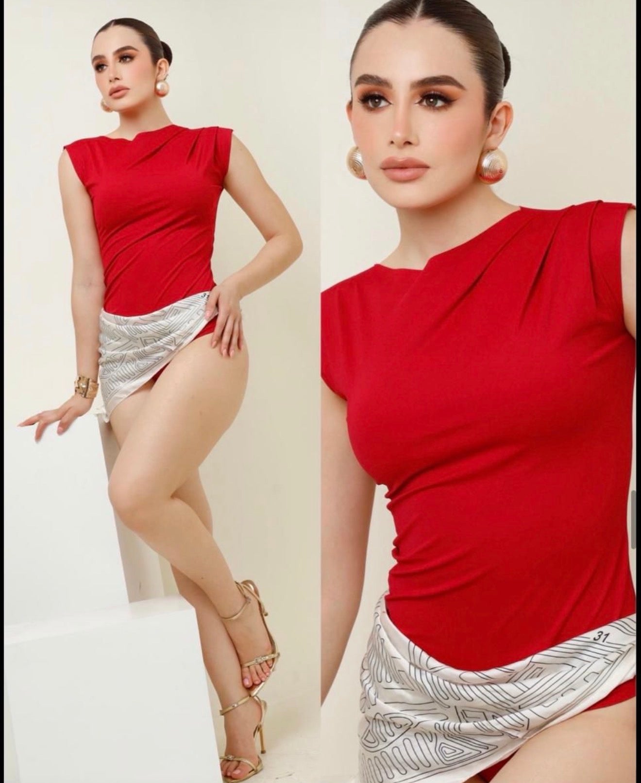 Body con pliegues