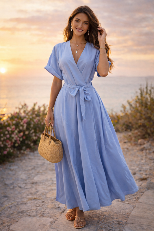 Vestido Marce celeste