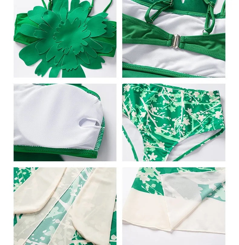 Flor verde set