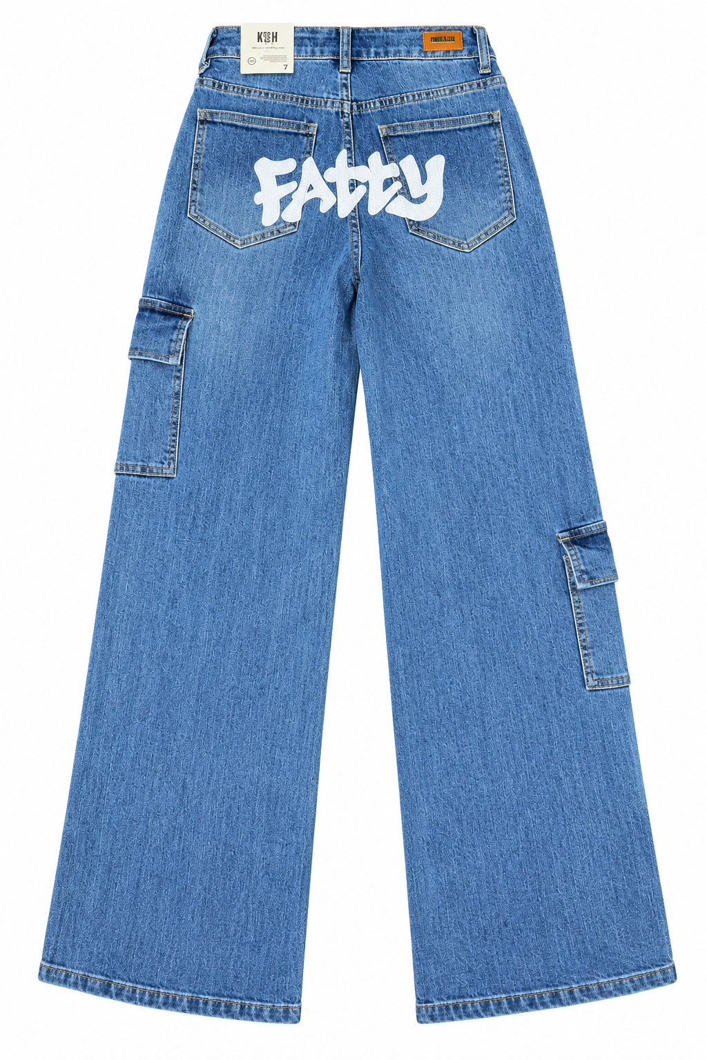 Pantalón estampado Karol G wide leg 2 eras cargo