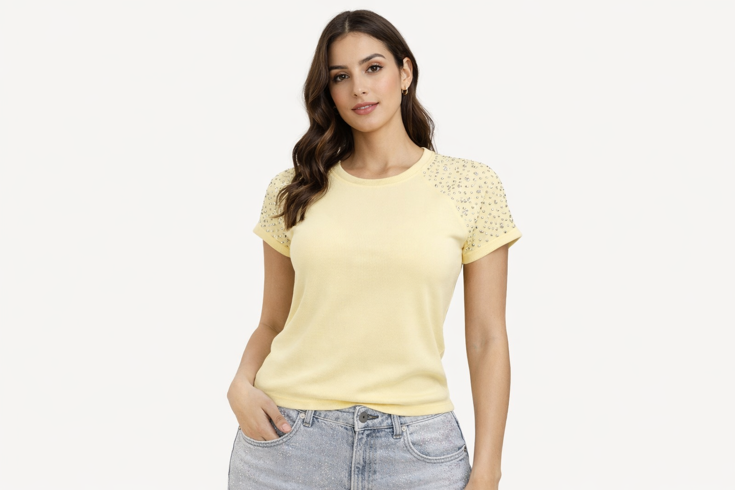 Blusa con piedritas