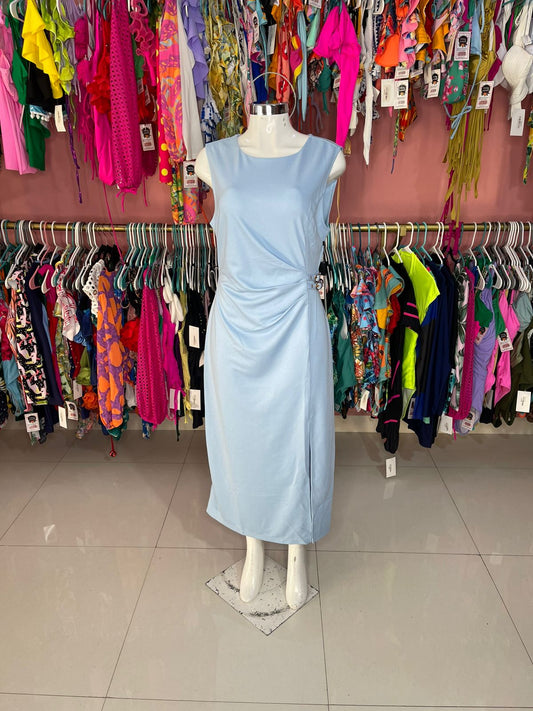 Vestido casual celeste