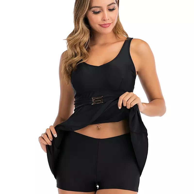 Short blusa negro