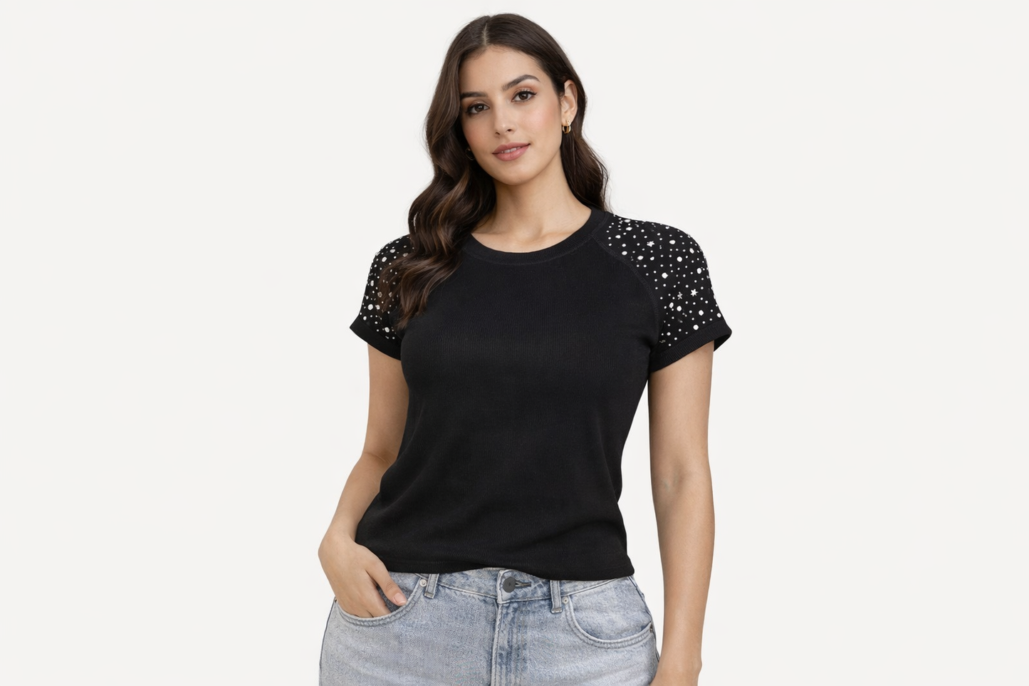 Blusa con piedritas