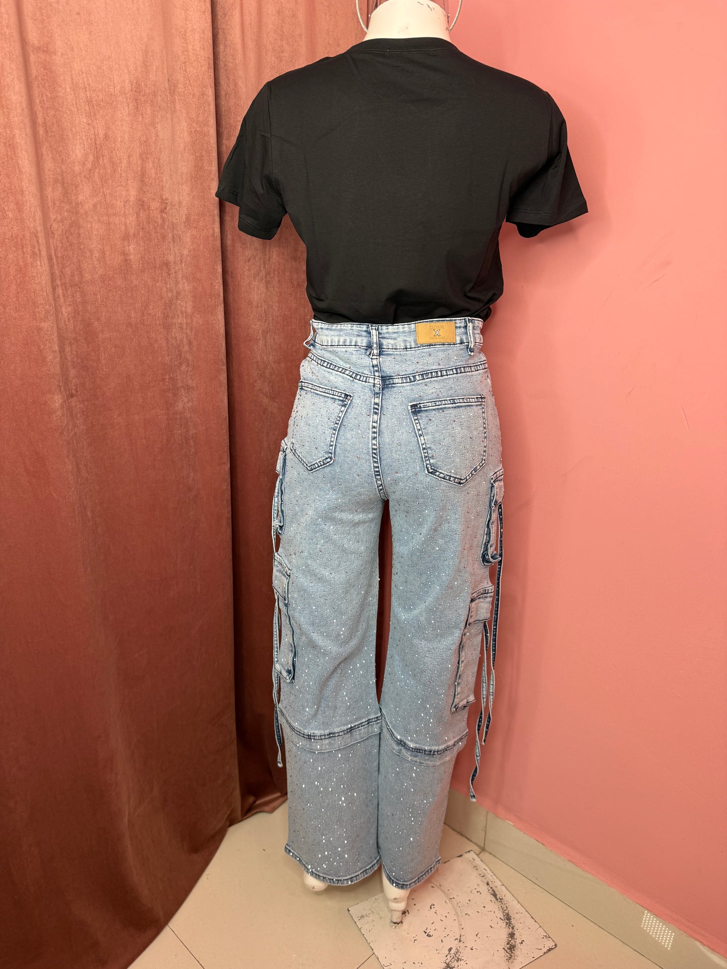 Pantalón cargo deslavado