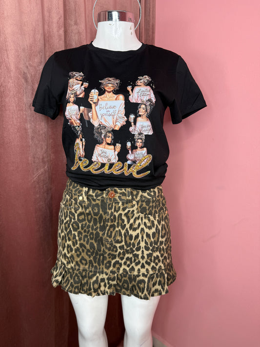 Falda animal print