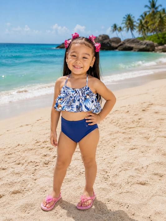 Cozumel niña calzon azul