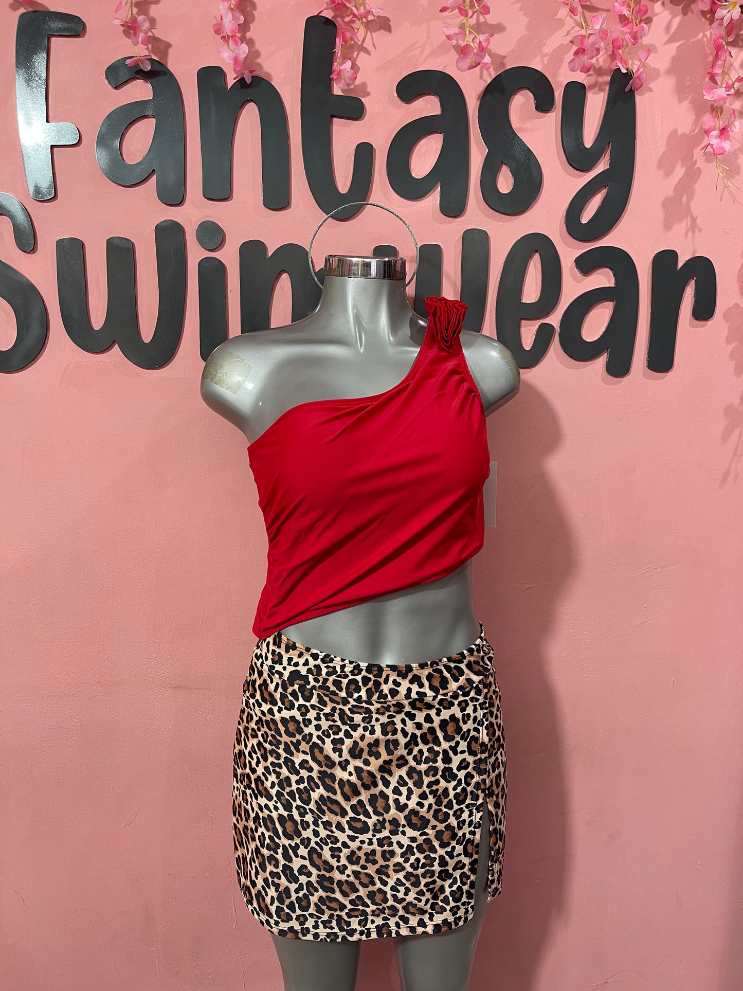 Jenny rojo animal print