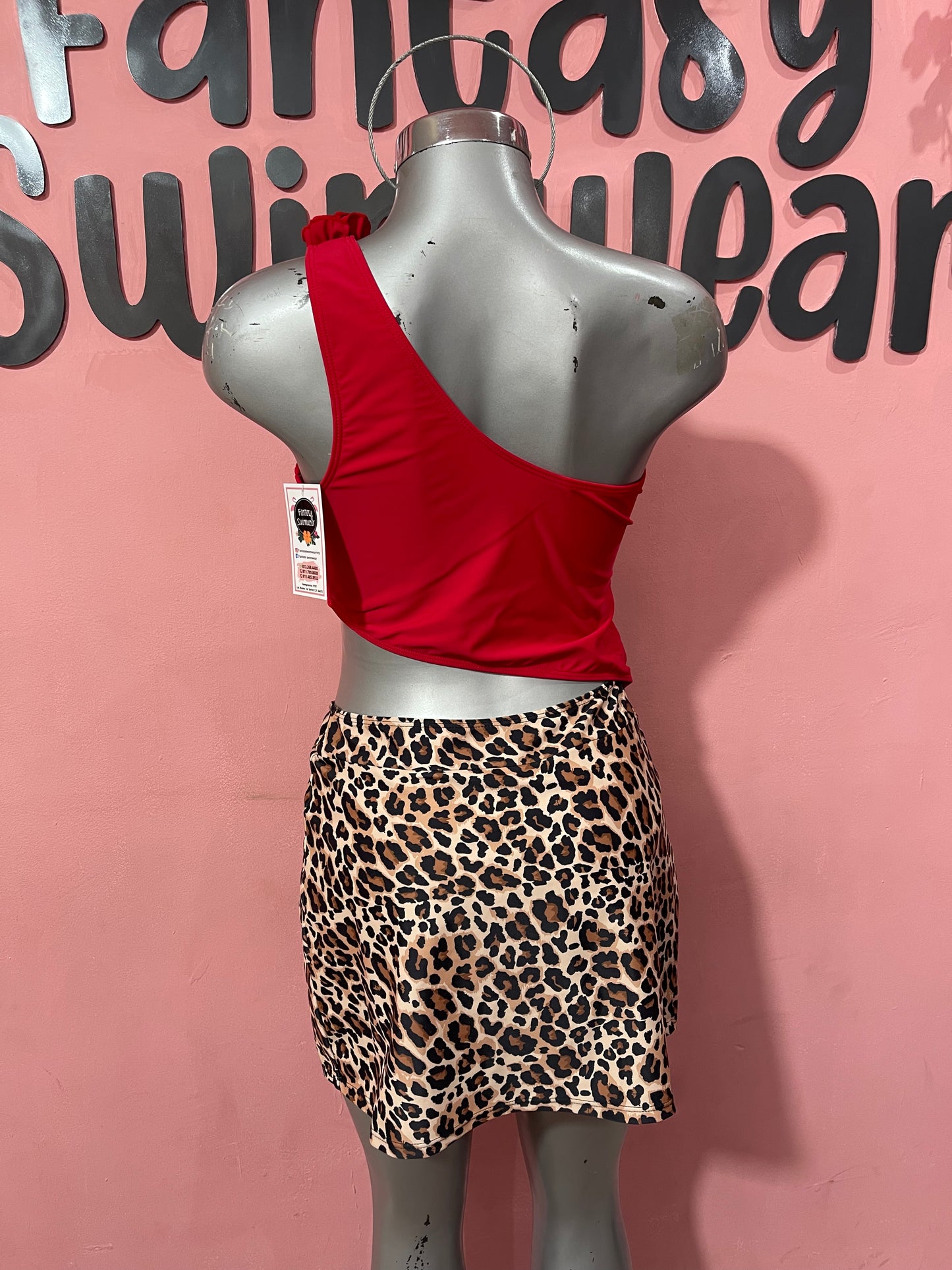 Jenny rojo animal print