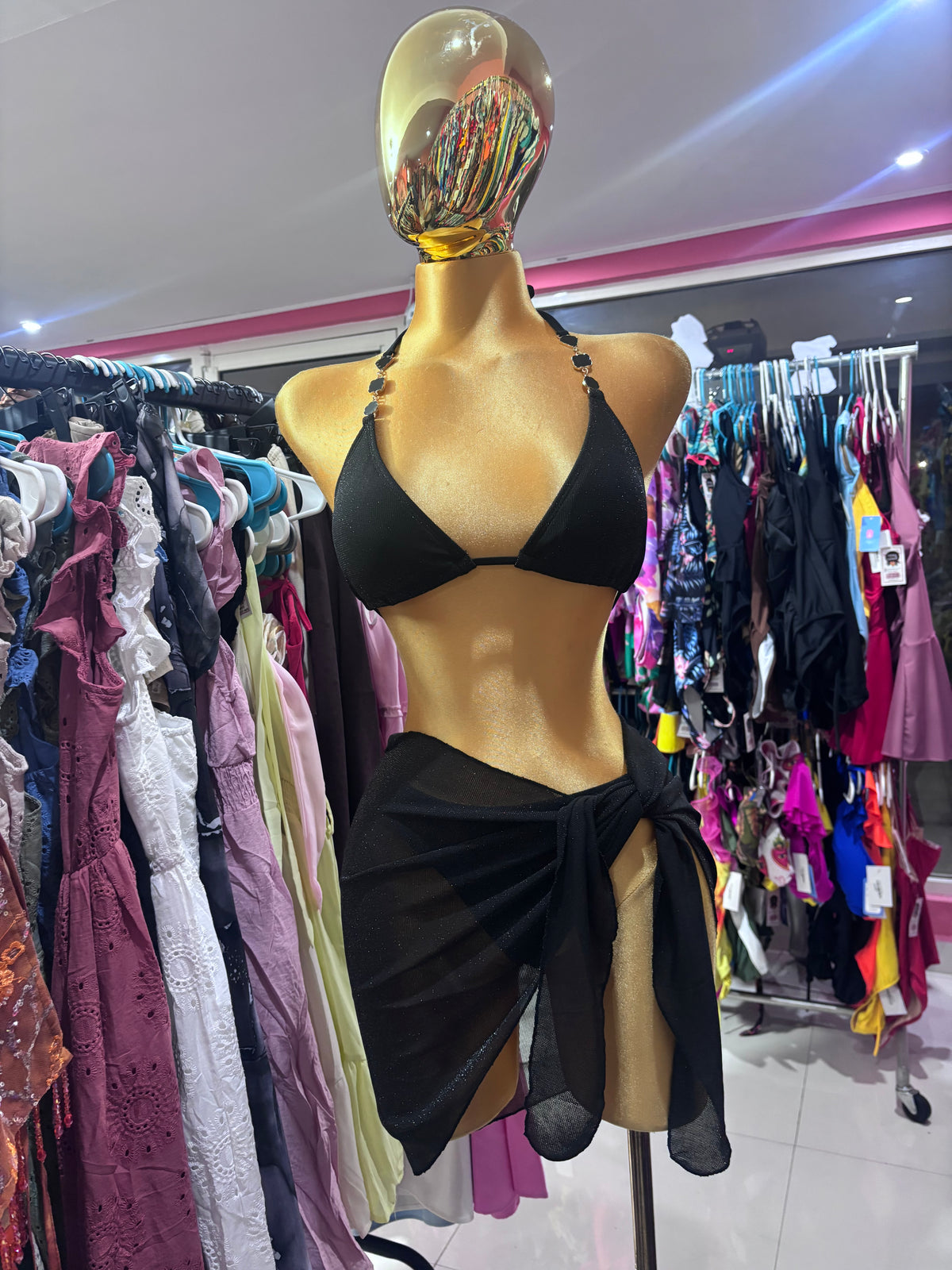 Gatubela bikini negro